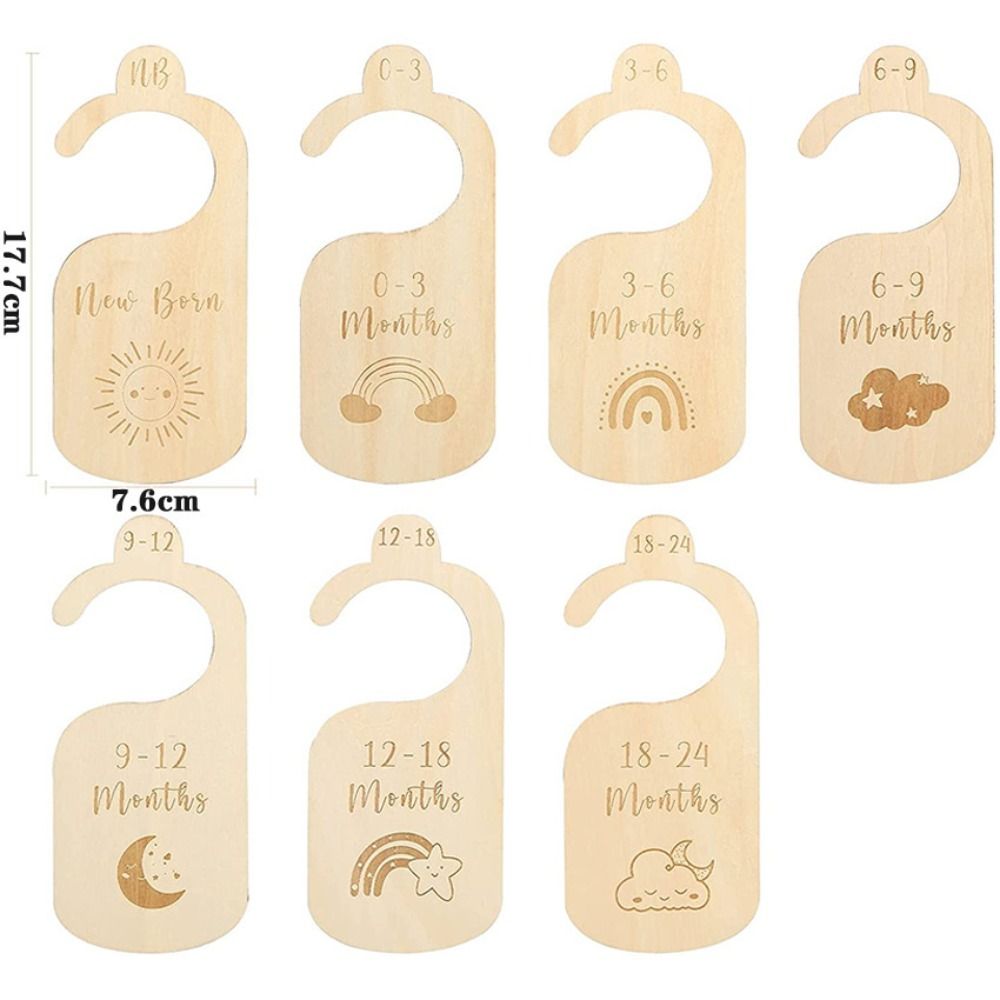 Baby Nursery Closet - 7/8개 나무 아기 옷장 분리대, 만화