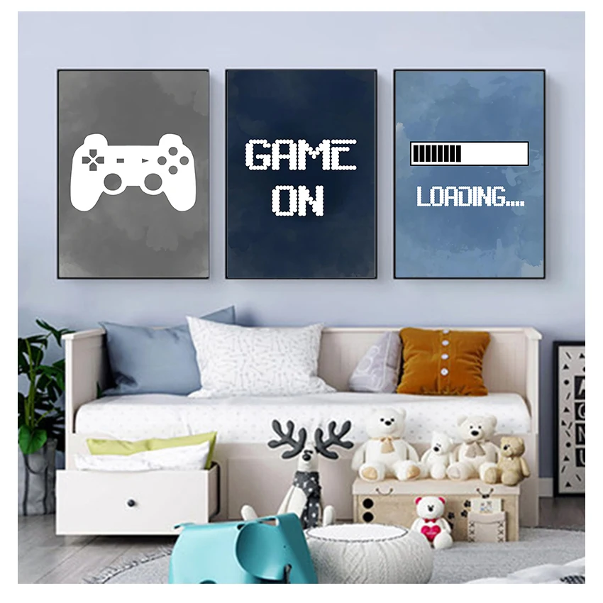 Baby Nursery Wall Art - 어린이방 벽 장식, 게임 파티 포스터