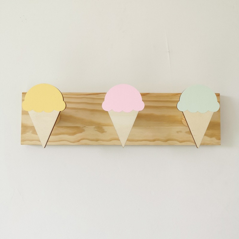 Baby Nursery Hooks - 소녀 장식 후크 나무 벽 코트