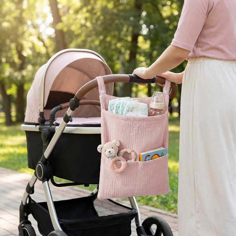 Baby Nursery Bags - 순면 아기 유모차 걸이형 가방 다용도