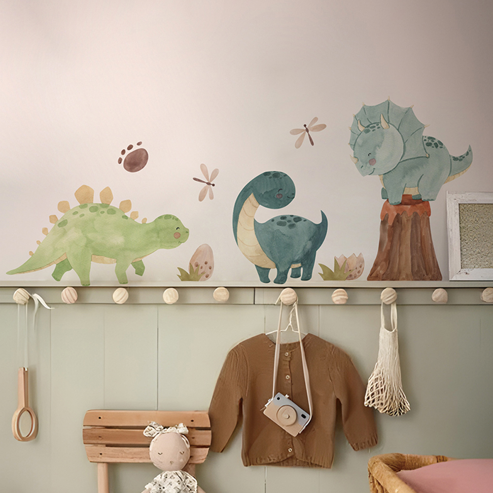 Baby Nursery Decor Boy - 공룡 벽 데칼, 디노 알파벳 벽