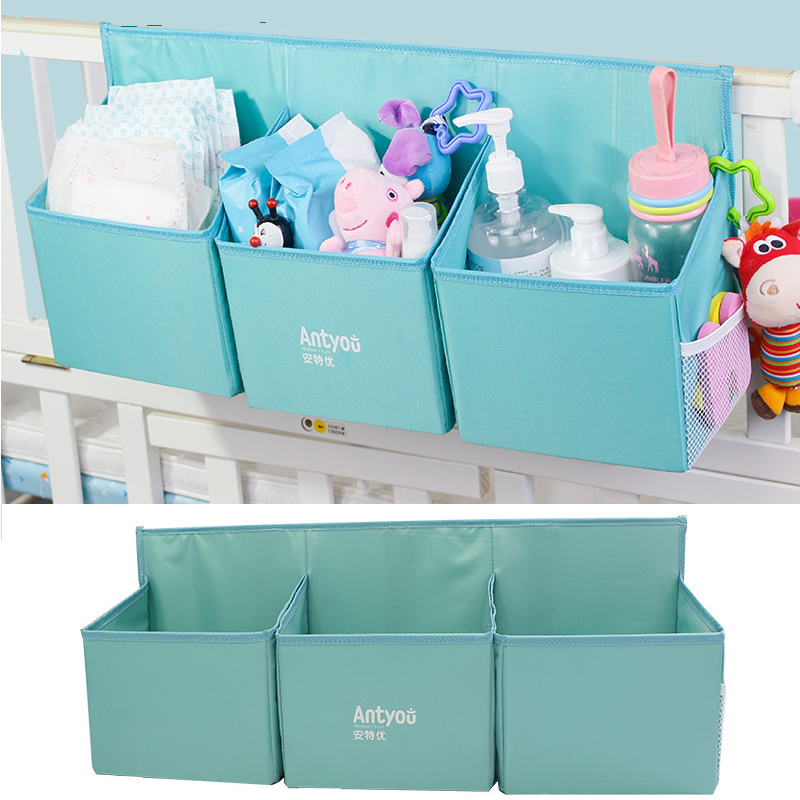 Baby Nursery Bags - 대형 걸이식 보관 장난감 기저귀 포켓,