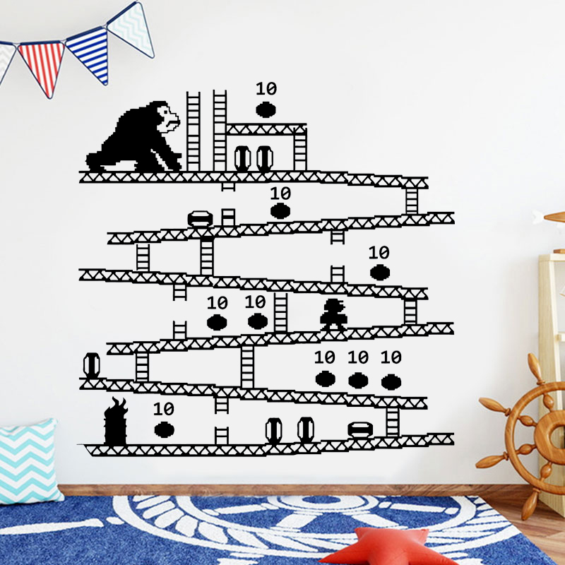 Baby Nursery Decor Boy - 게이머 컨트롤러 비디오 게임 벽 스티커