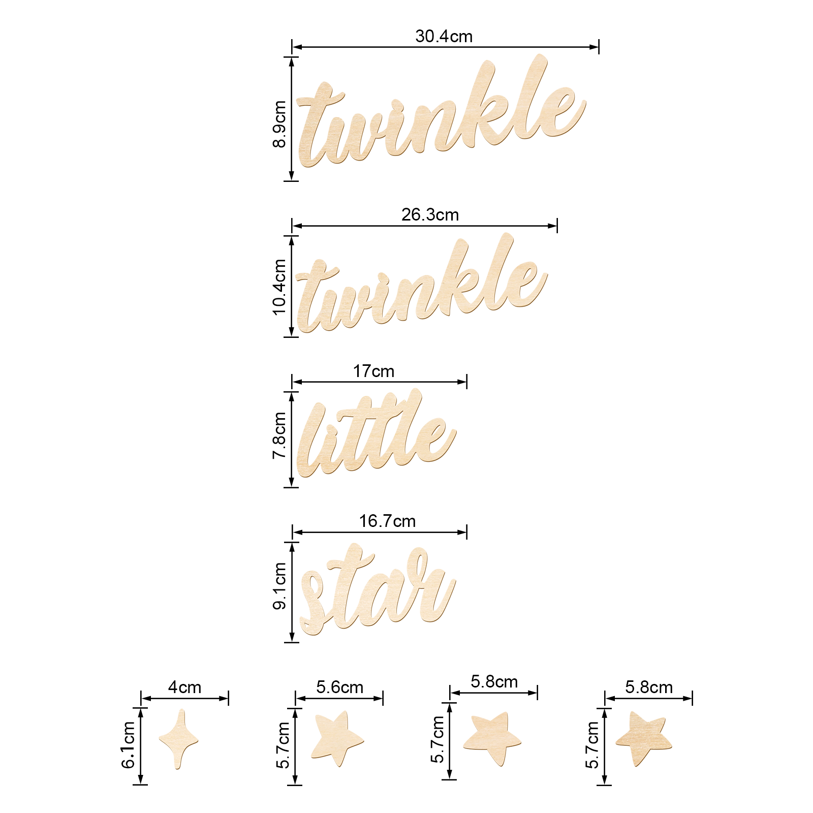 반짝반짝 작은 별 나무 간판 - 유아방 벽 장식, 베이 - Baby Nursery Wall Art 리뷰 및 가격