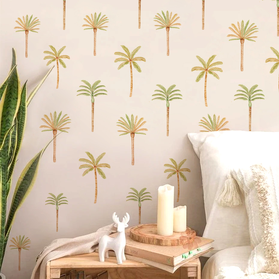 Boho 코코넛 야자 나무 벽 스티커 어린이를위한 아기 - Baby Nursery Decor Boy 리뷰 및 가격