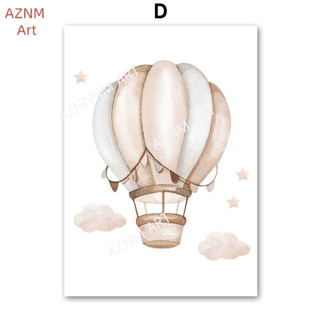 코끼리 풍선 무지개 달 별 구름 스윙 아기 어린이 포스 - Baby Nursery Wall Art 리뷰 및 가격