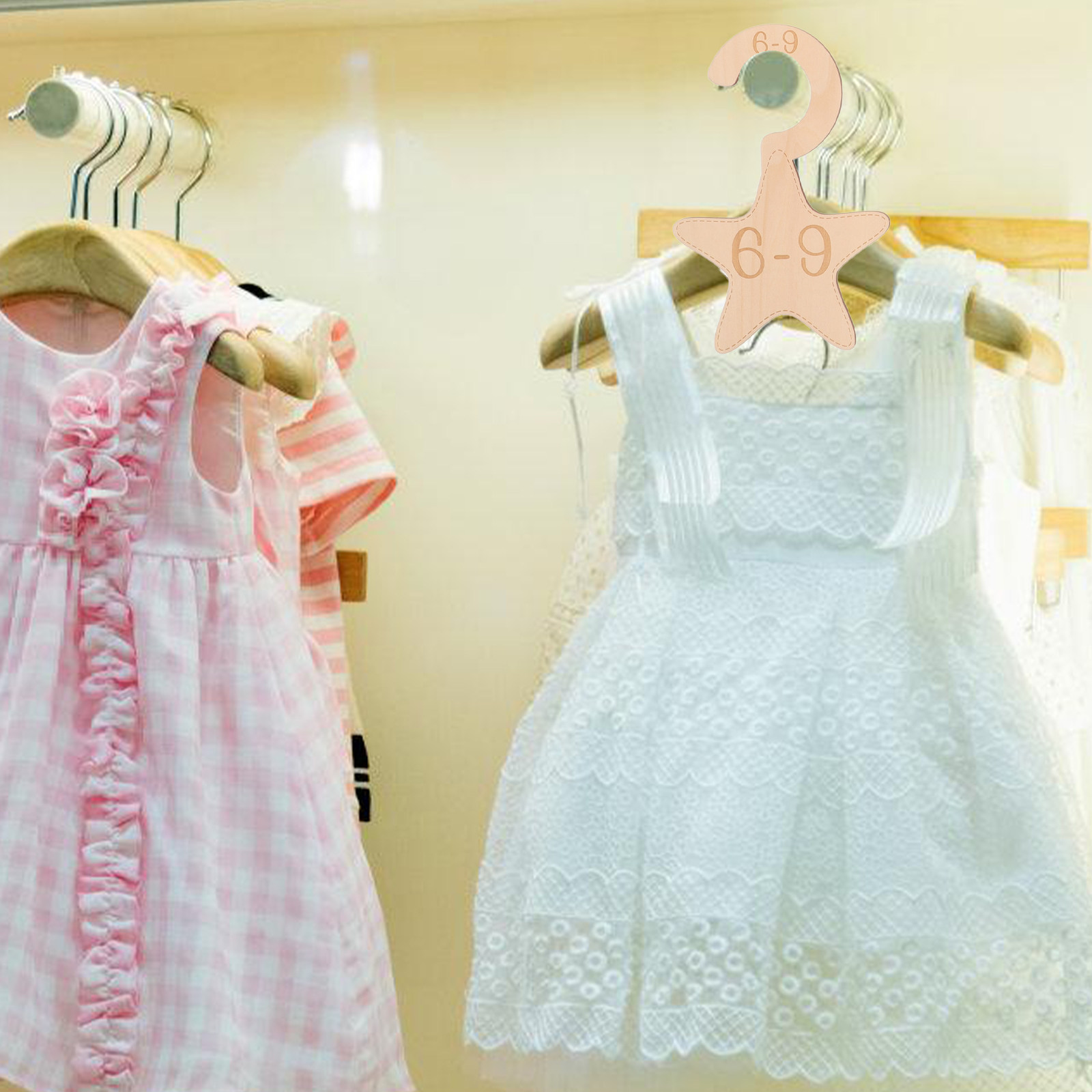 7개입 나무 유아용 옷장 분리대 세트, 신생아부터 유아 - Baby Nursery Closet 리뷰 및 가격