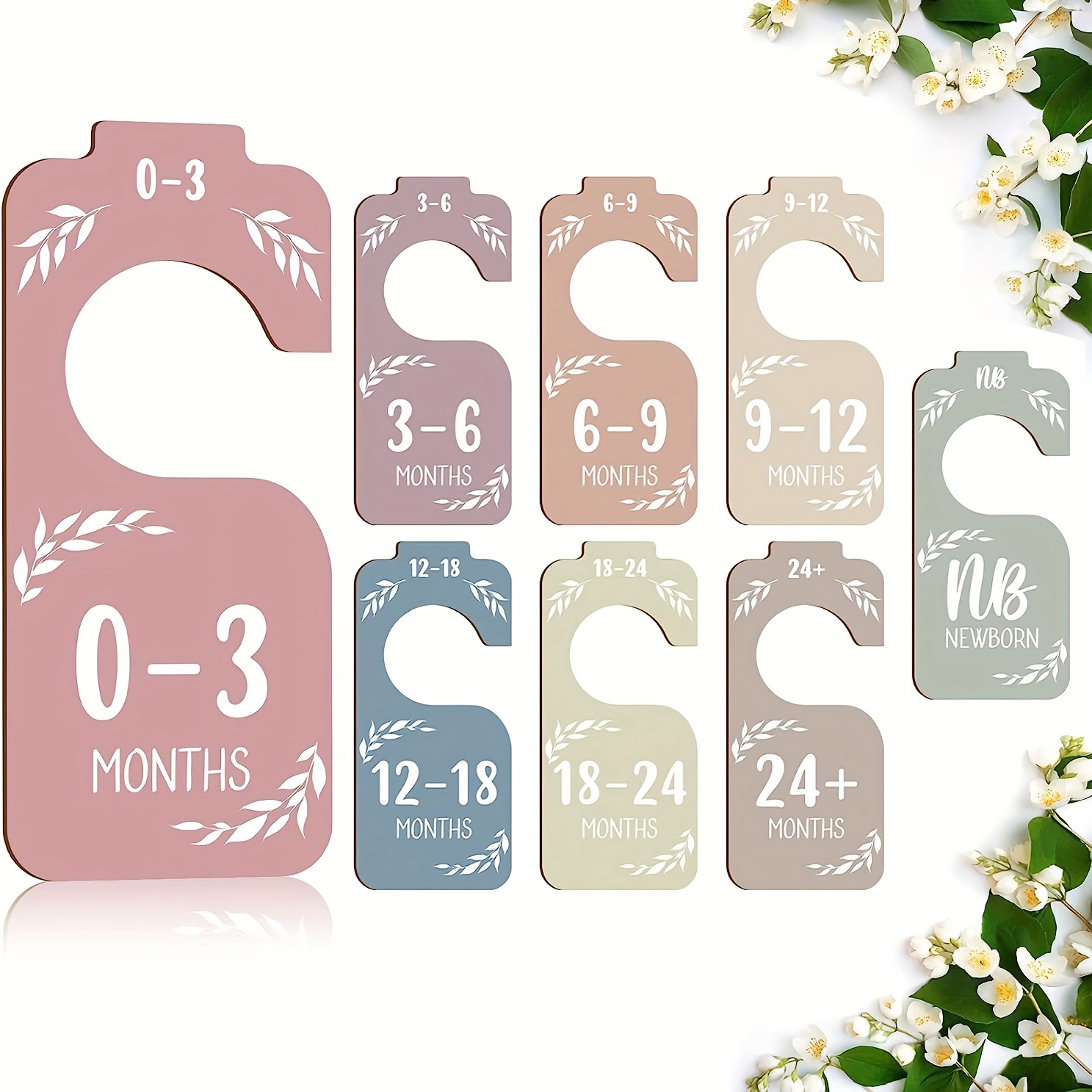 아기 옷 주최자에 대 한 8pcs 나무 아기 옷장 분배 - Baby Nursery Wardrobe 리뷰 및 가격