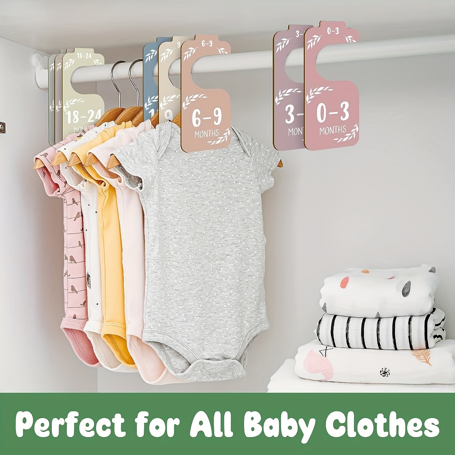 아기 옷 주최자에 대 한 8pcs 나무 아기 옷장 분배 - Baby Nursery Wardrobe 리뷰 및 가격