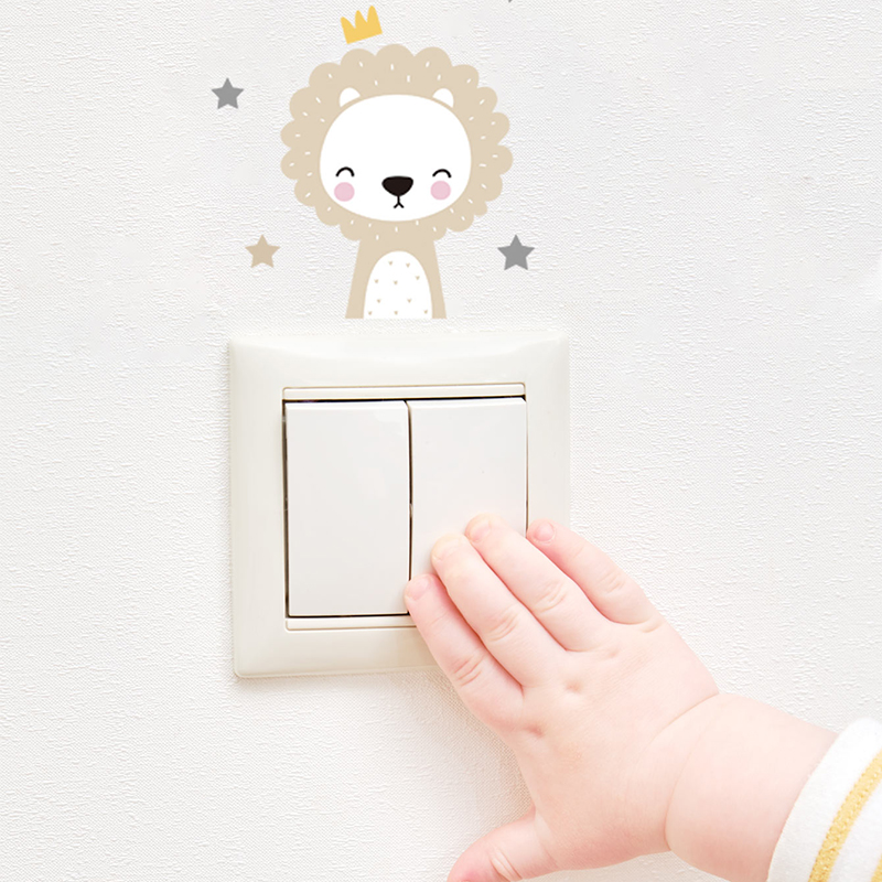 6 개/대 Boho 색상 귀여운 미소 만화 동물 스위치 - Baby Nursery Needs 리뷰 및 가격