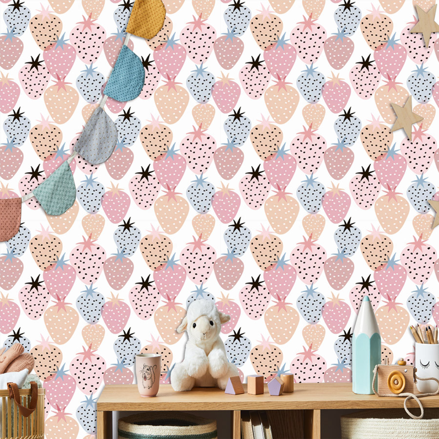 12+ 귀여운 보육원 딸기 패턴 벽지, 거실 벽면 홈데 - Baby Nursery Wallpaper Girl 리뷰 및 가격