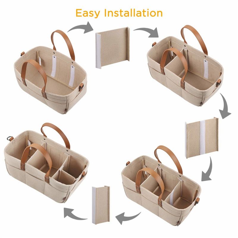 X18A-2X 아기 펠트 수납 정리함 유아 기저귀 가방 - Baby Nursery Handles 리뷰 및 가격
