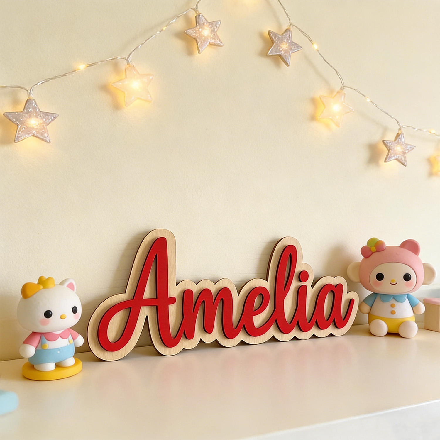 1개 맞춤형 이중층 목재 성 이름표, 맞춤형 선물, 어 - Baby Nursery Decor Boy 리뷰 및 가격