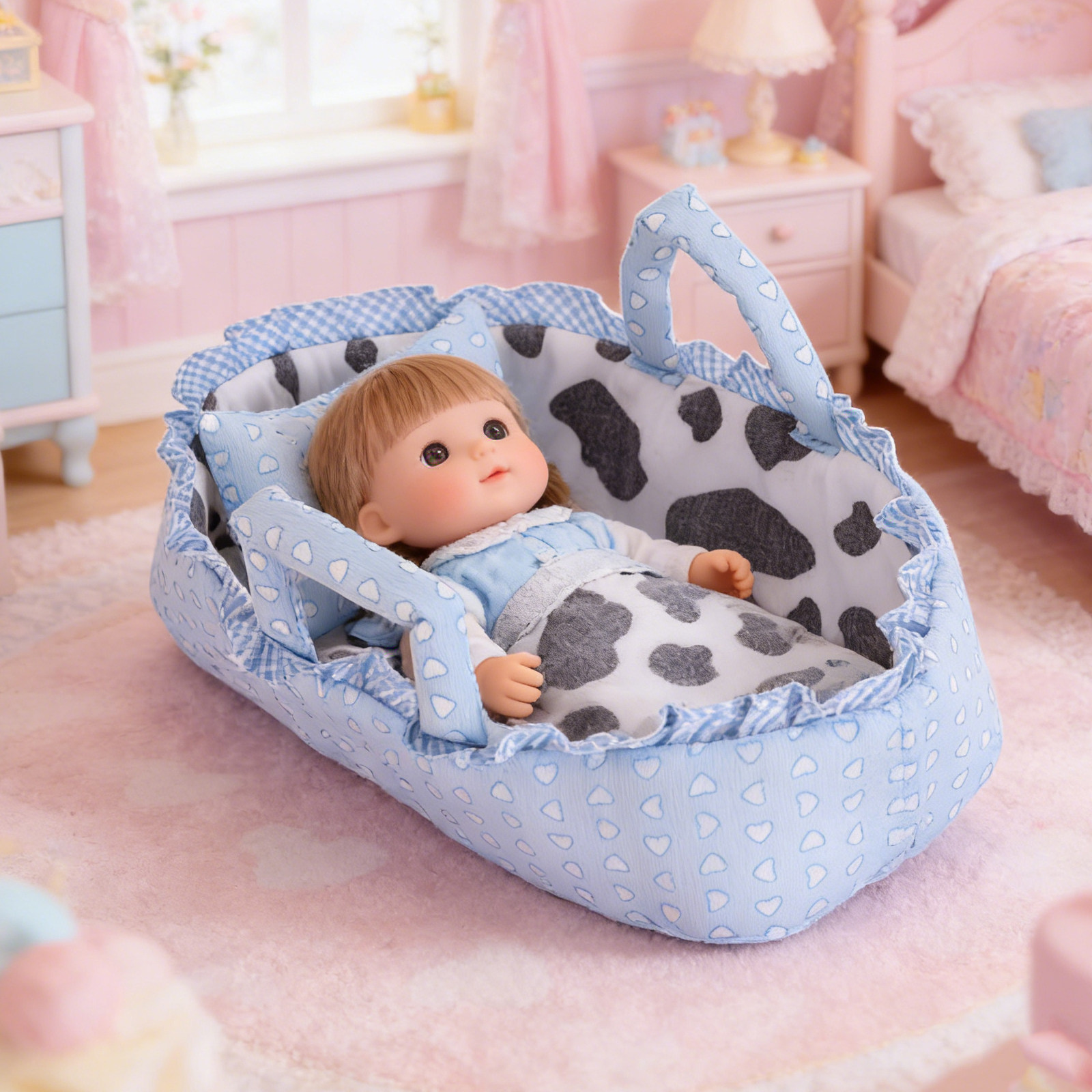 아기 요람 부드러운 바시넷 손잡이 역할놀이 휴대용 바구 - Baby Nursery Handles 리뷰 및 가격