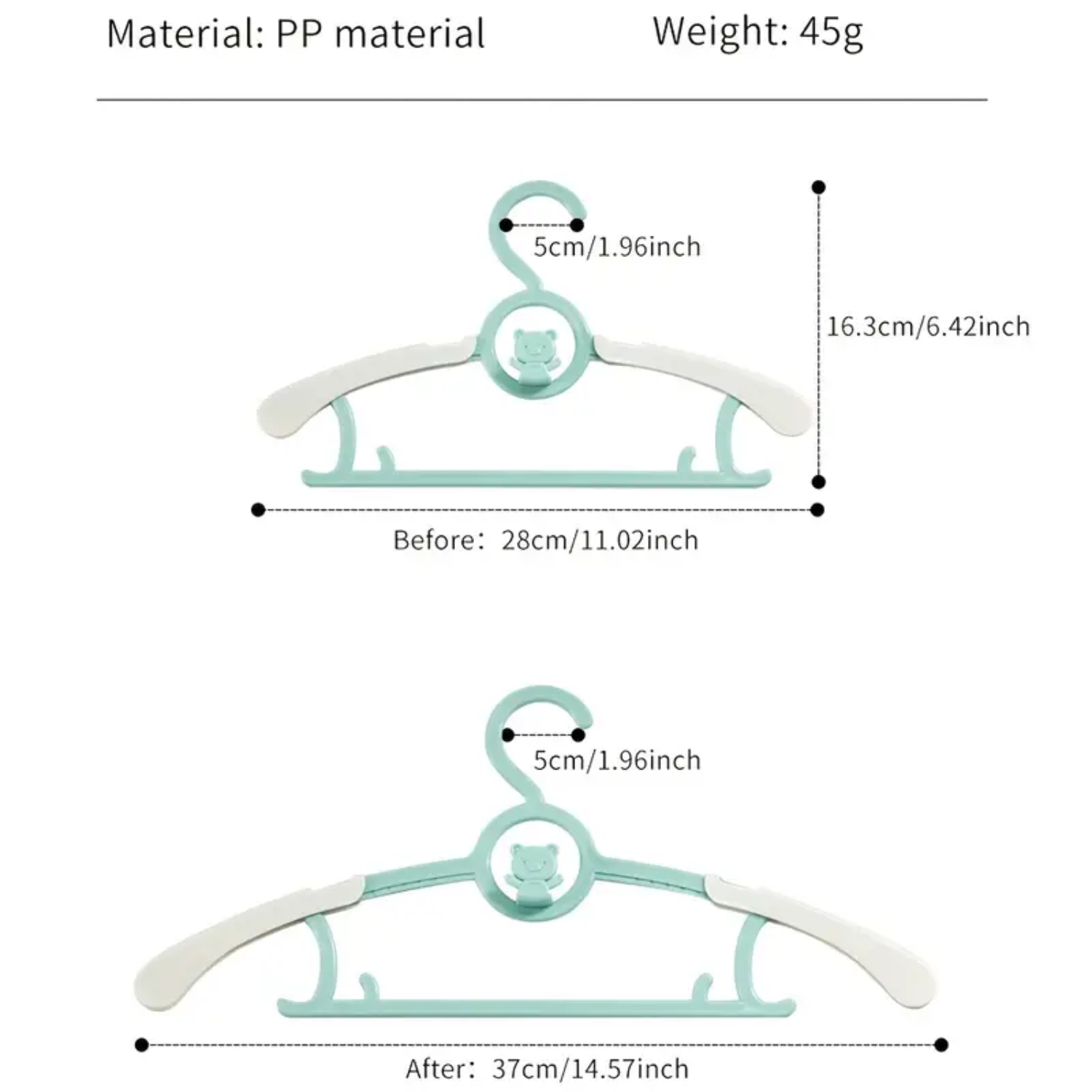 사랑스러운 미끄럼 방지 슬림 아기 옷걸이 5개 세트 – - Baby Nursery Closet 리뷰 및 가격