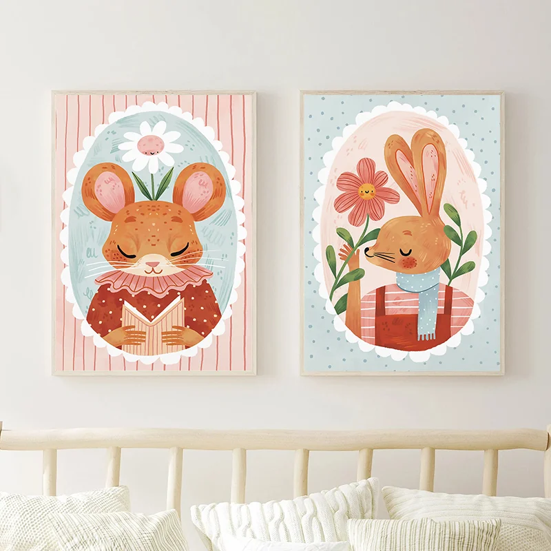 꽃무늬 알파벳 교육 어린이 프린트 어린이 방 장식 벽  - Baby Nursery Wall Art 리뷰 및 가격