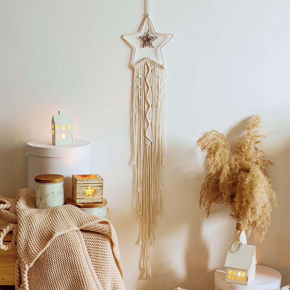 Macrame 드림 캐처 Boho 홈 장식 문 라마단  - Baby Nursery Needs 리뷰 및 가격