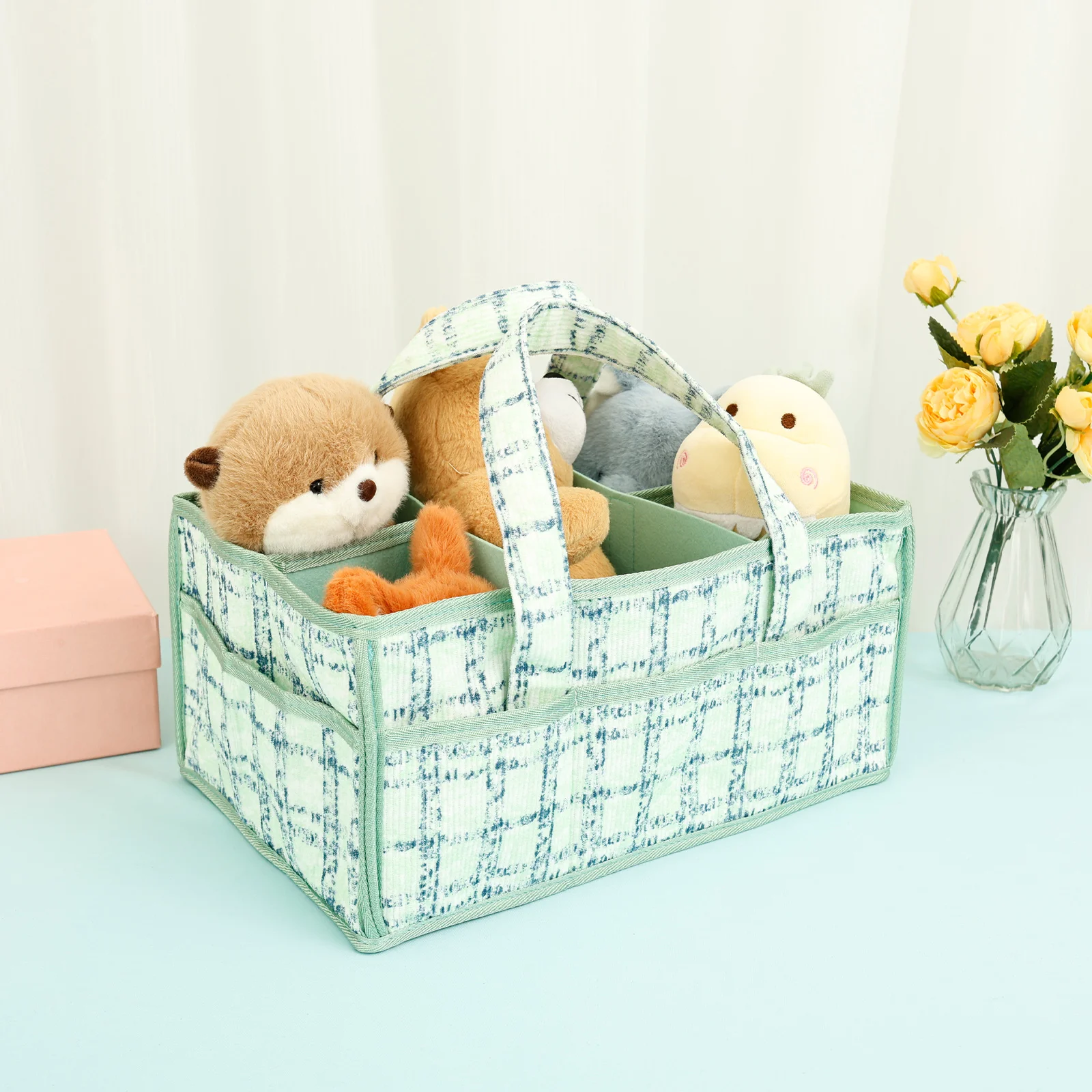 아기 기저귀 캐디 가방 휴대용 기저귀 보관 바구니 손잡 - Baby Nursery Handles 리뷰 및 가격