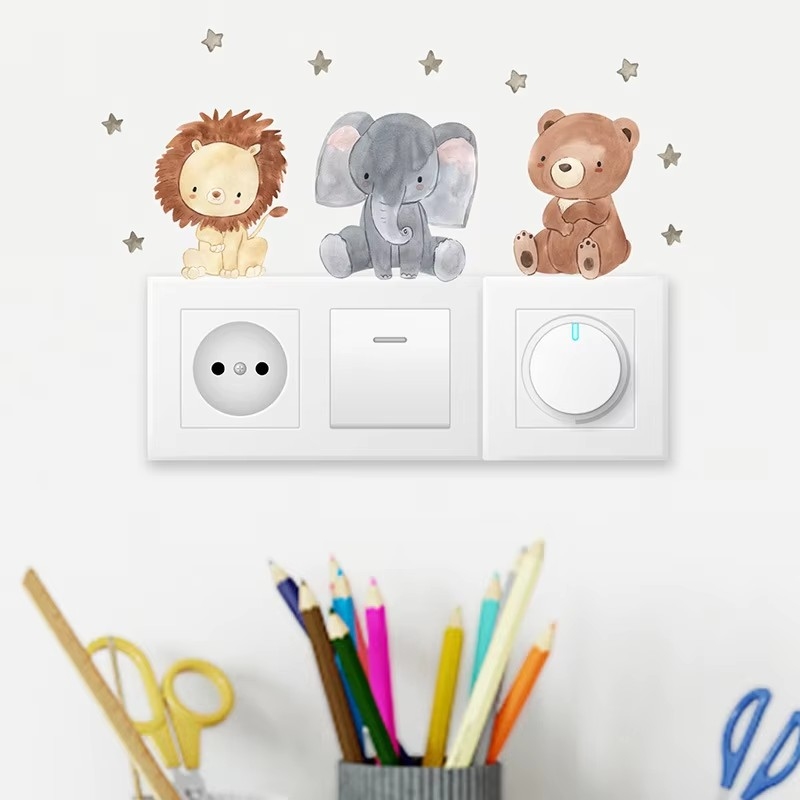귀여운 숲 동물 어린이를위한 벽 스티커 어린이 방 어린 - Baby Nursery Wallpaper Girl 리뷰 및 가격