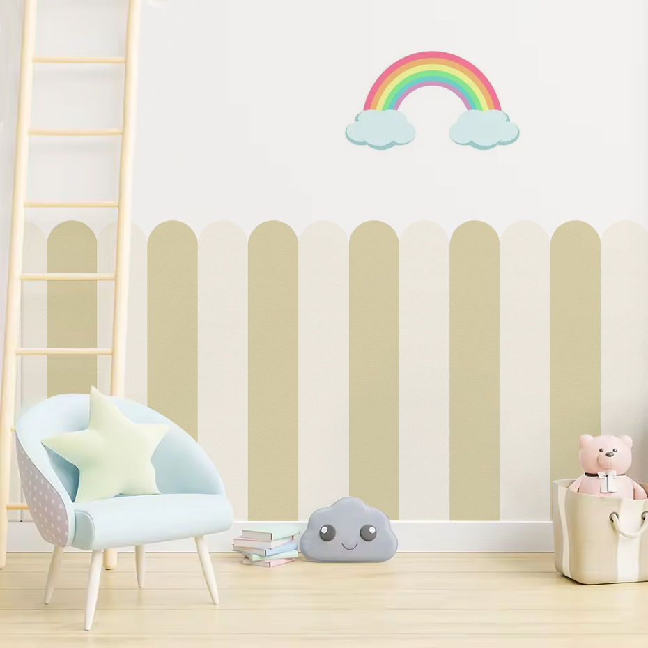 여러 가지 빛깔의 세로 줄무늬 아크 벽지 보육 어린이  - Baby Nursery Wall Art 리뷰 및 가격