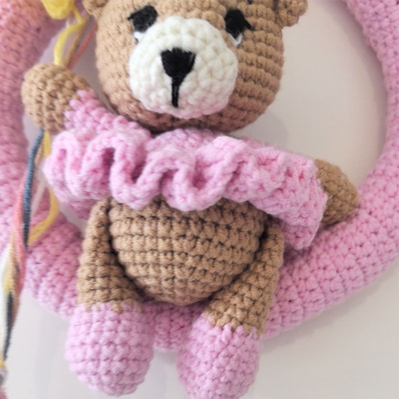 곰과 풍선이 있는 맞춤형 크로셰 이름 화환, 아기를 위 - Baby Nursery Needs 리뷰 및 가격