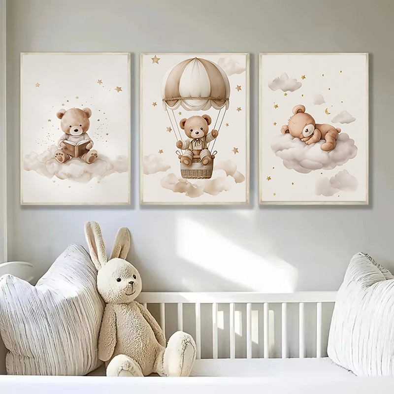 보헤미안 테디베어 동물 맞춤 아기 이름 유아방 캔버스  - Baby Nursery Needs 리뷰 및 가격